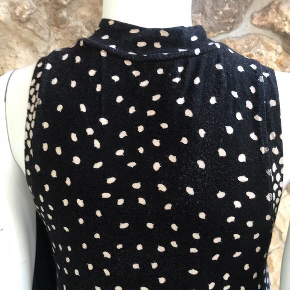 Anthropologie Maeve Black Lilt Swing High Neck Rayon Dress Women's Size Small - Picture 5 of 11